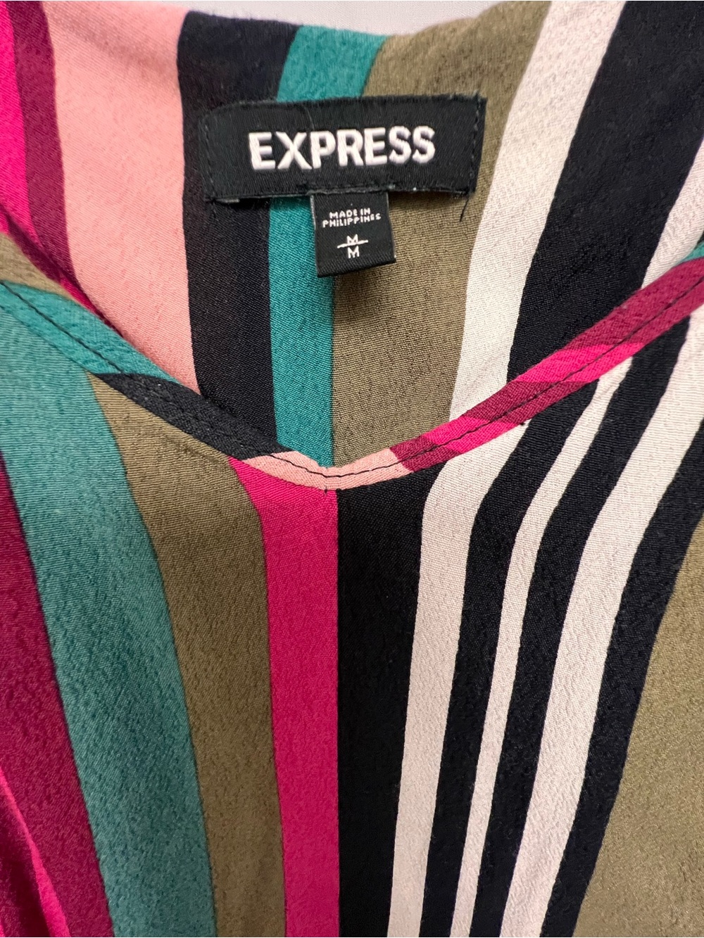 Express Multi-Color Striped Sundress - Picture 2 of 6
